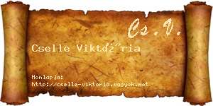 Cselle Viktória névjegykártya